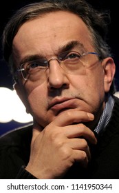 PARMA ITALY-APRIL 09, 2010: Fiat's Ceo, Sergio Marchionne, Attends A Financial Meeting, In Parma.