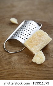 Parmesan Cheese With Cheese Grater