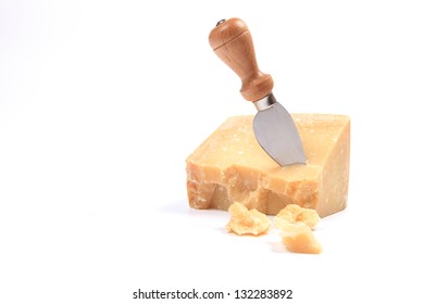 Parmesan Cheese With Knife