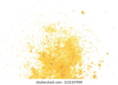 Parmesan Cheese Powder Isolated On White Background