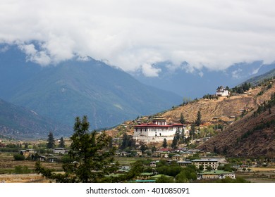 Paro Rinpung Dzong With Ta Dzong