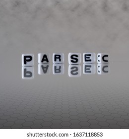 Parsec Concept Represented By Wooden Letter Tiles