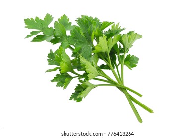 Parsley isolated on a white background with a clipping path