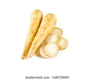 Parsnip Isolated On White