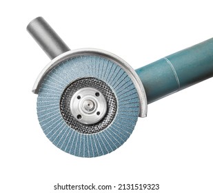 Part Of Angle Grinder Isolated On White