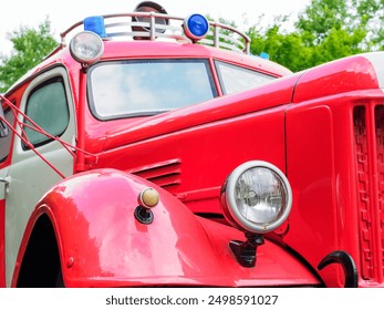 part of the body of an antique fire truck - Powered by Shutterstock