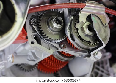 Part of a car engine - Shutterstock ID 586006697