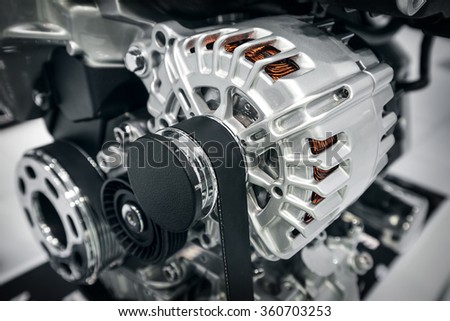 Part of car's engine