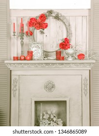 Interior Room Art Fireplace Stock Photos Images Photography