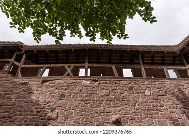 Part Of The Defensive Wall In A Fortress