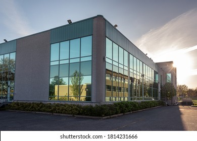 A Part Of The Exterior Facade Of A Generic Small Building