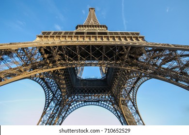 A part of famous Eiffel Tower in Paris, France  - Powered by Shutterstock