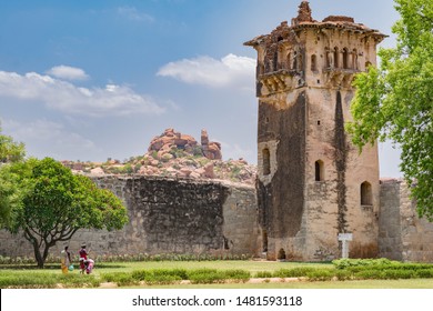 Part Of A Fort In Hampi, Karnataka