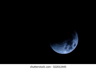 Part of a full moon lunar eclipse over The Netherlands
Photo taken on September 28, 2015 - Powered by Shutterstock