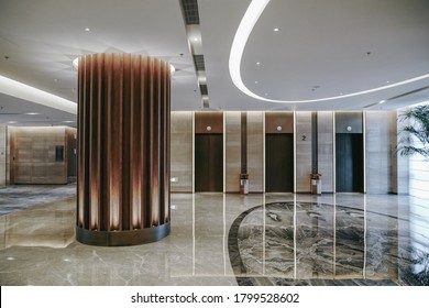 Part Of Hotel Lobby Interior, Modern Style.