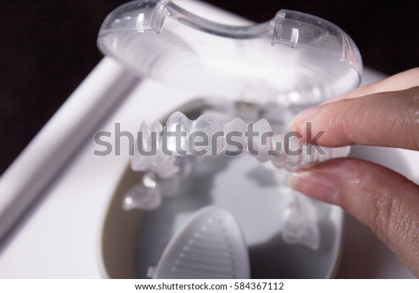 Part Invisible Dental Corrector Stock Photo Edit Now