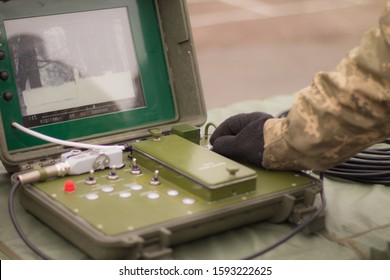 Part Of A Laser Military Missile System. Electronic Target Guidance System.