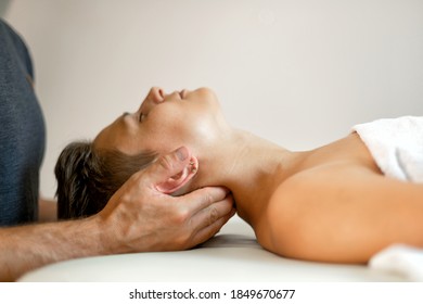 part of the manual therapy procedure - Shutterstock ID 1849670677