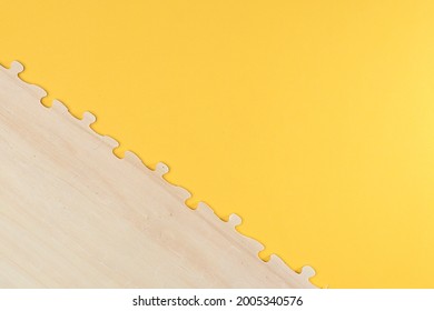 Part of missing puzzles with yellow background