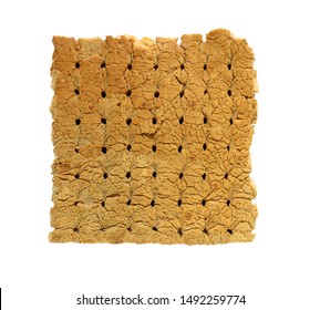 Part Of Natural Rubber Degenerate Mattress Isolated On White Background