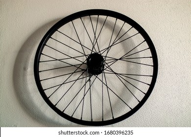 old bicycle wheel