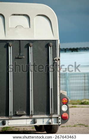 Part of old equine transportation wagon on a farm Stock photo © 