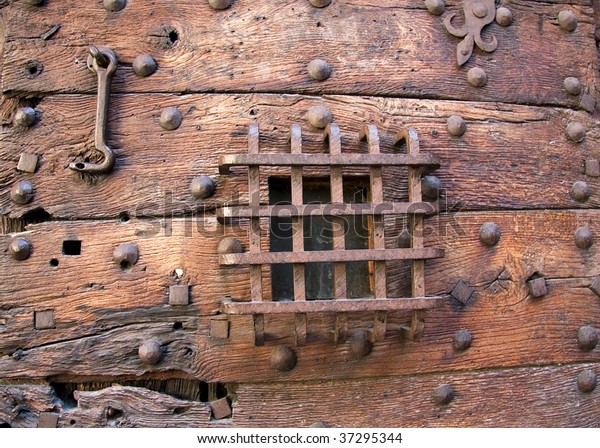Part Old Prison Door St Michel Stock Photo Edit Now 37295344