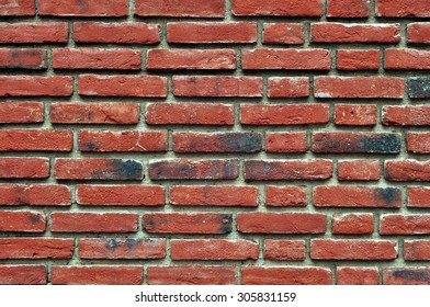 Part of the old vintage brick wall. Red brick wall background texture. - Shutterstock ID 305831159