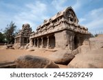 Part of the Pancha Rathas monument complex, dating from the 7th century, Mahaballipuram, UNESCO World Heritage Site, Tamil Nadu, India, Asia