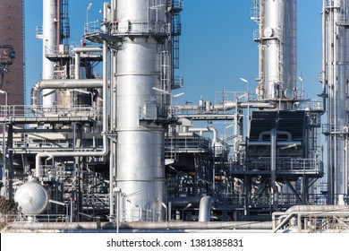 Part of a petrochemical production plant