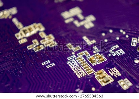 Part of a printed circuit board with substrate and connections