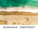 Part of a set of aerial views of a mediterranean spanish beach (San Cristobal beach) at Almunecar, Granada, Spain