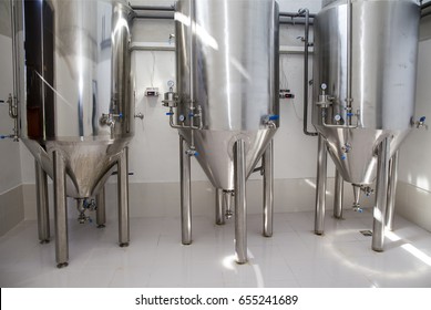 Part Of A Small Brewery,craft Beer Production