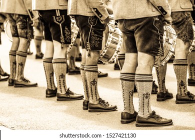 Part Of A Typical Bavarian Brass Band