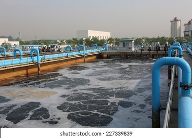 Part of a waste water treatment scene