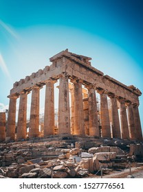 The Parthenon In Acropolis Of Athens