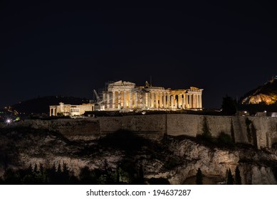 Parthenon By Night