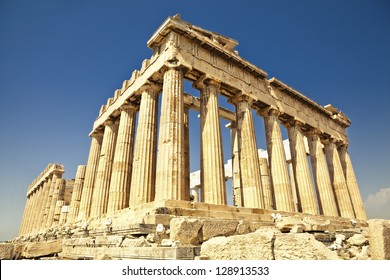 Parthenon On The Acropolis In Athens, Greece