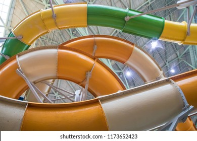 Partial Close-up Of Indoor Water Park