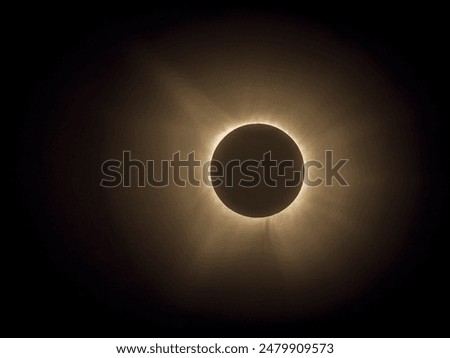 A partial lunar eclipse viewed through a telescope