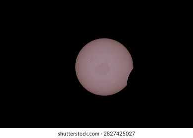 Partial solar eclipse of August 12, 2026, photographed from Pilsen, Czech Republic, with a camera with a full-frame sensor and optics with a focal length of 1200mm.