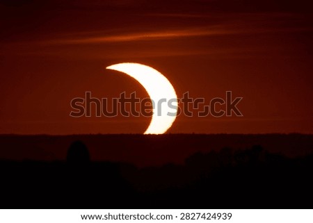 Partial solar eclipse of August 12, 2026, photographed from Pilsen, Czech Republic, with a camera with a full-frame sensor and optics with a focal length of 1200mm.