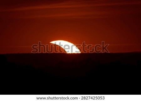 Partial solar eclipse of August 12, 2026, photographed from Pilsen, Czech Republic, with a camera with a full-frame sensor and optics with a focal length of 1200mm.