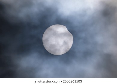 Partial solar eclipse in Galicia, Spain