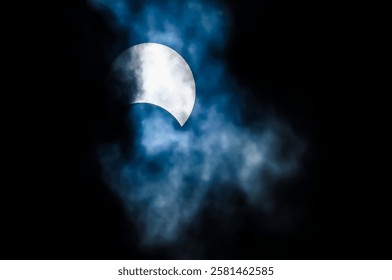 Partial Solar Eclipse on a Cloudy Day 03.11.2013