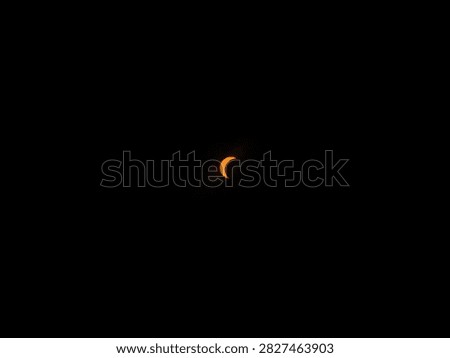 A partial solar eclipse preceding the total solar eclipse of August 12, 2026, over Valencia, Spain. Minimalism in the sky and space.