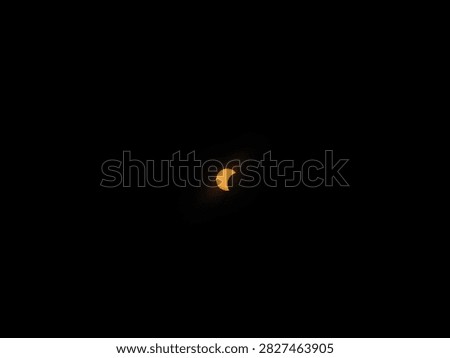 A partial solar eclipse preceding the total solar eclipse of August 12, 2026, over Valencia, Spain. Minimalism in the sky and space.
