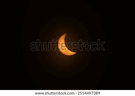 Partial solar eclipse taken with a special camera filter