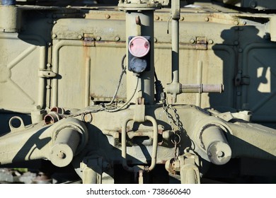 Partial View Of An Old Military Truck.