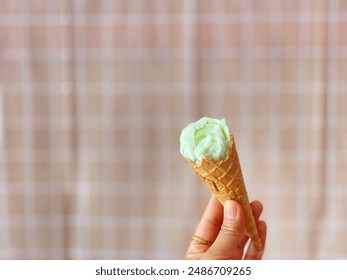 Partially eaten ice cream cone - Powered by Shutterstock